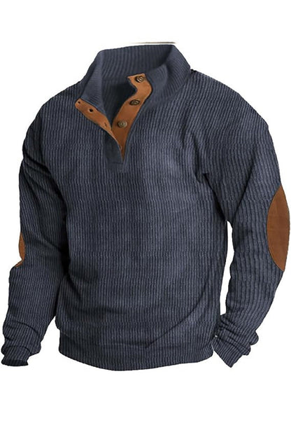 Αντρική γιαγιά γιαγιά τσιτ ράψιμο χρώμα χαλαρή άνετη πόρπη πουλόβερο