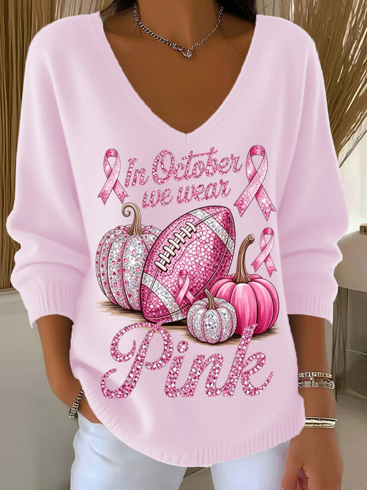 Γυναικεία Retro ζώα ανθοπωλεία τέχνης V-Neck περιστασιακό κορυφαίο