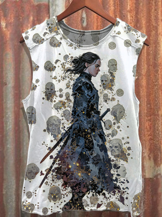 Ανδρική τυπωμένη δεξαμενή κορυφή