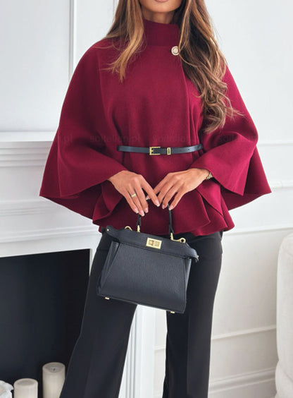 Retro κομψή τέχνη εκτύπωση Chic κουμπί παχύ μακριά μανίκι πουλόβερ ζαρdigan μακριά