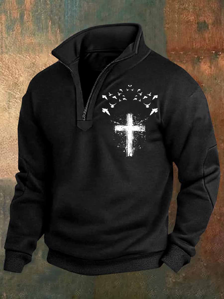 Retro Faith Εκτύπωση περιστασιακή Πόλο πουκάμιση