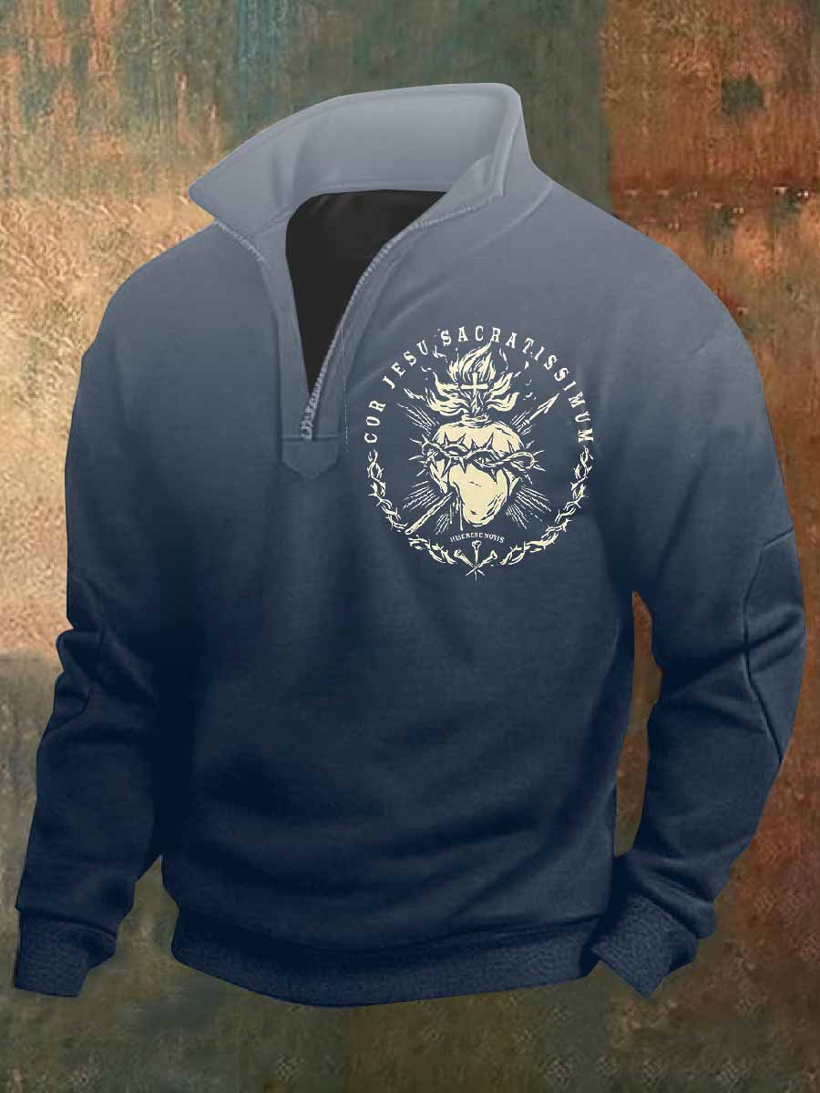 Retro Faith Εκτύπωση περιστασιακή Πόλο πουκάμιση