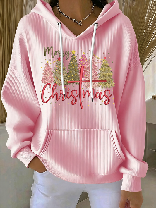 Γυναίκες Χριστούγεννα Vintage ζώα ανθοπωλείς τέχνη Hoodie Casual Top Παναγία