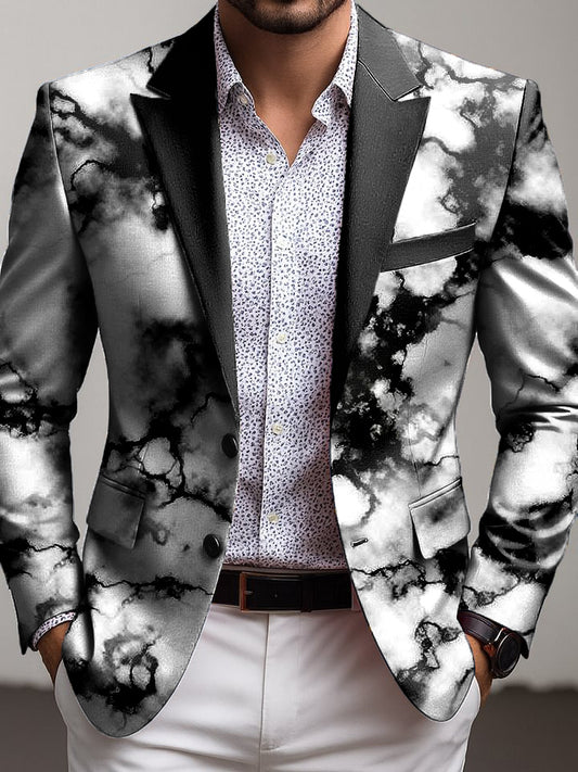 Ανδρικά Αφηρημένη υφή επιχειρηματικό μπουφάν Στολής