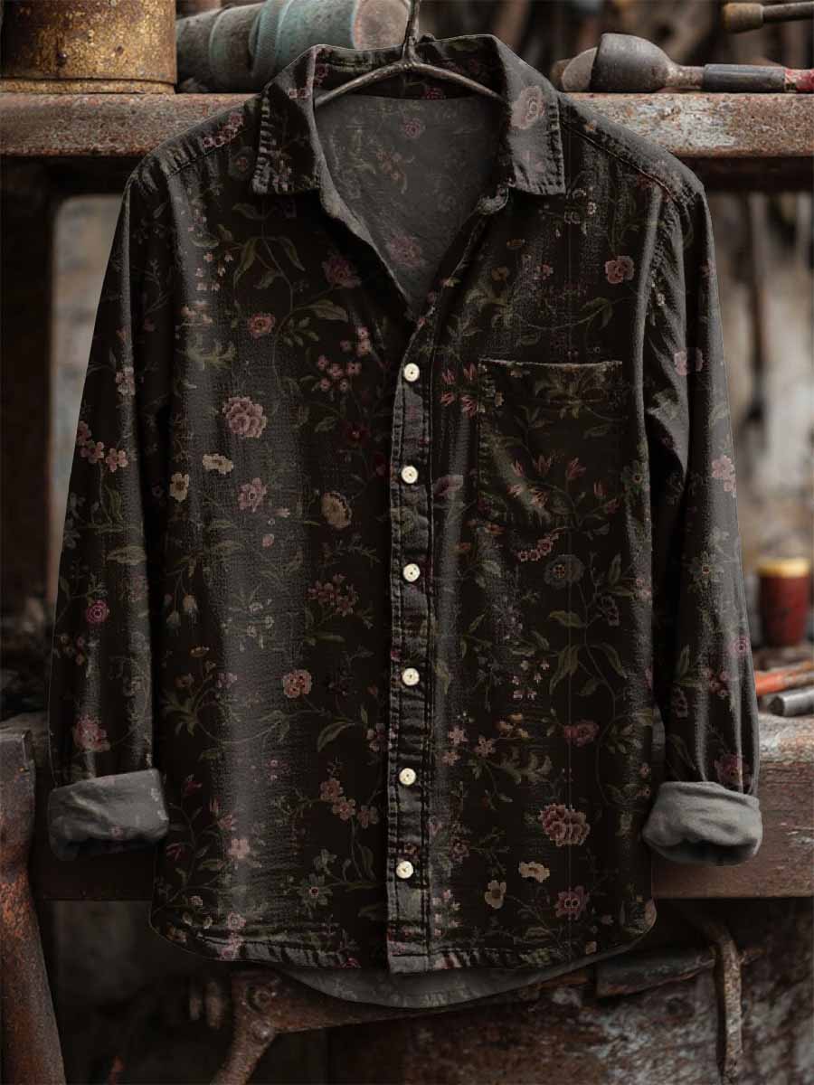 Εκτύπωση μακριά μανίκι πουκάμισα