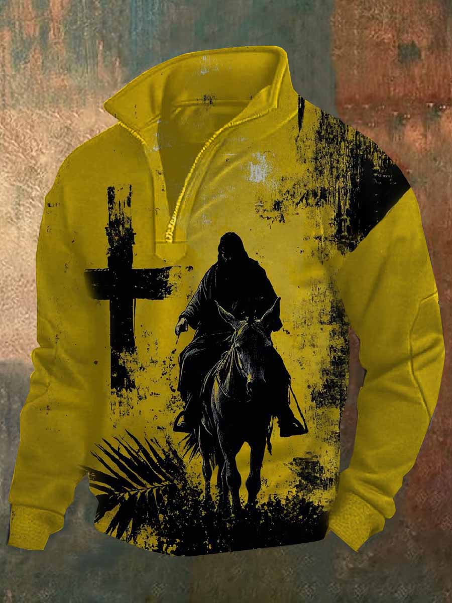 Retro Faith Εκτύπωση περιστασιακή Πόλο πουκάμιση