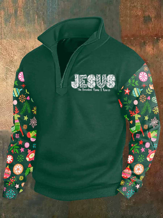 Ανδρική Χριστουγεννιάτικη πίστη Εκτύπωση Καθαρή Πόλο πουκάμιση