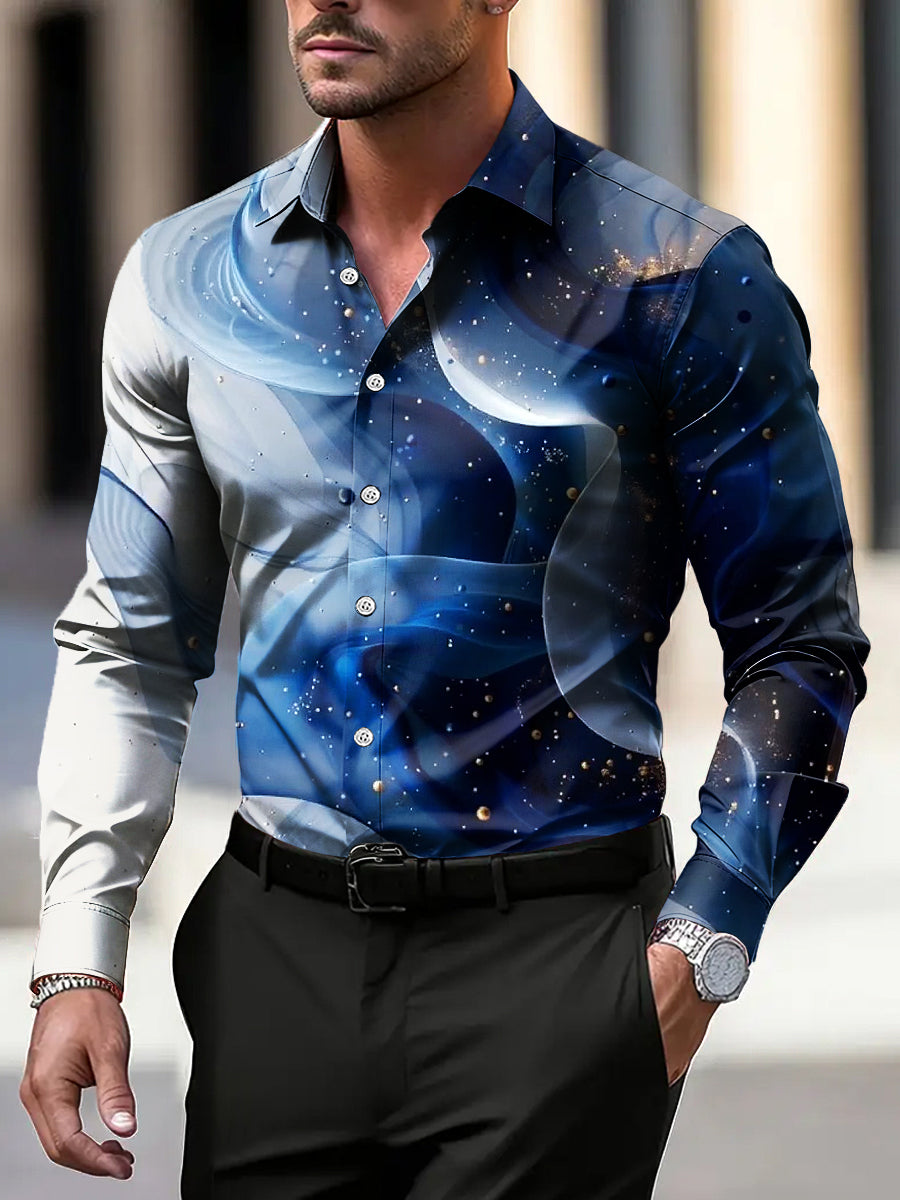 Ανδρική κυματιστή υφή επιχειρηματική περιττή πουκάμιση