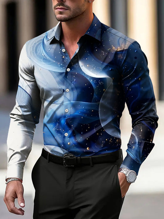 Ανδρική κυματιστή υφή επιχειρηματική περιττή πουκάμιση