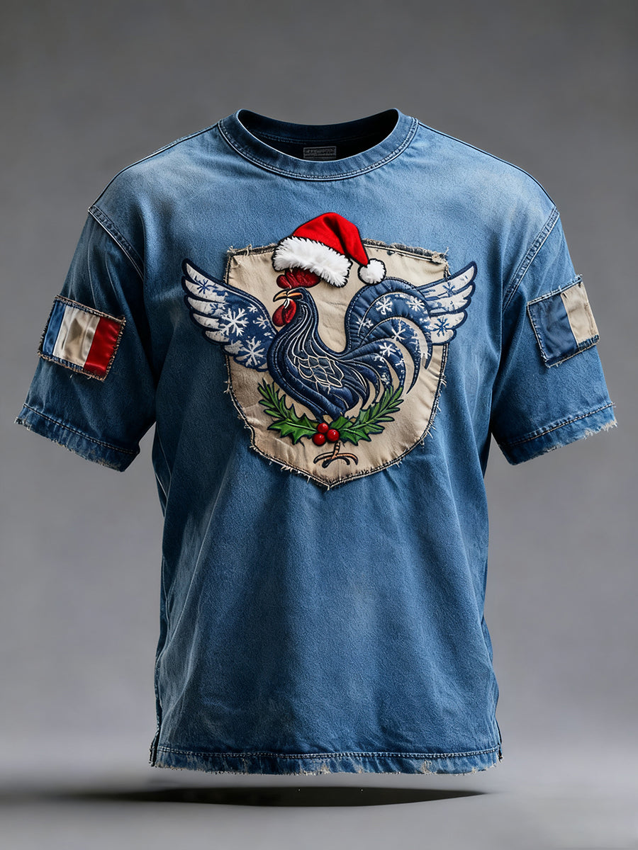 Ανδρικά Vintage γαλλική σημαία Ricard θλιβερή απώλεια μπλούζα