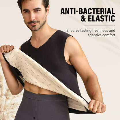 Ανδρικό αδιάβροχο θερμικό γιλέκο σε μονόχρωμη απόχρωση