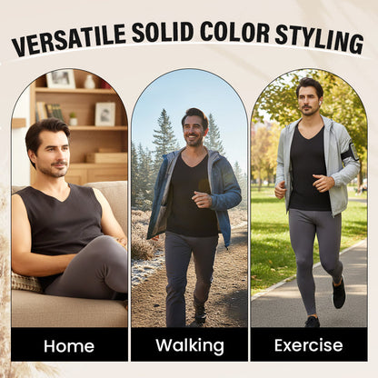 Ανδρικό αδιάβροχο θερμικό γιλέκο σε μονόχρωμη απόχρωση