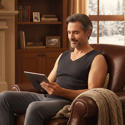 Ανδρικό αδιάβροχο θερμικό γιλέκο σε μονόχρωμη απόχρωση