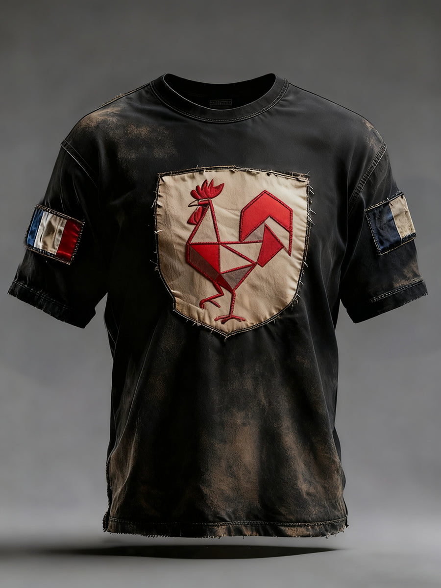 Ανδρικά Vintage γαλλική σημαία Ricard θλιβερή απώλεια μπλούζα