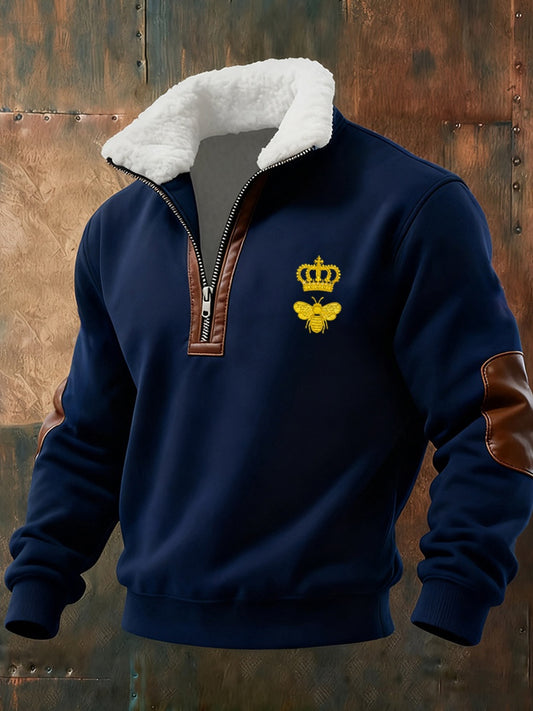 Ανδρών Retro Επιχείρηση Casual Πυκνωμένο Πούτσιρ