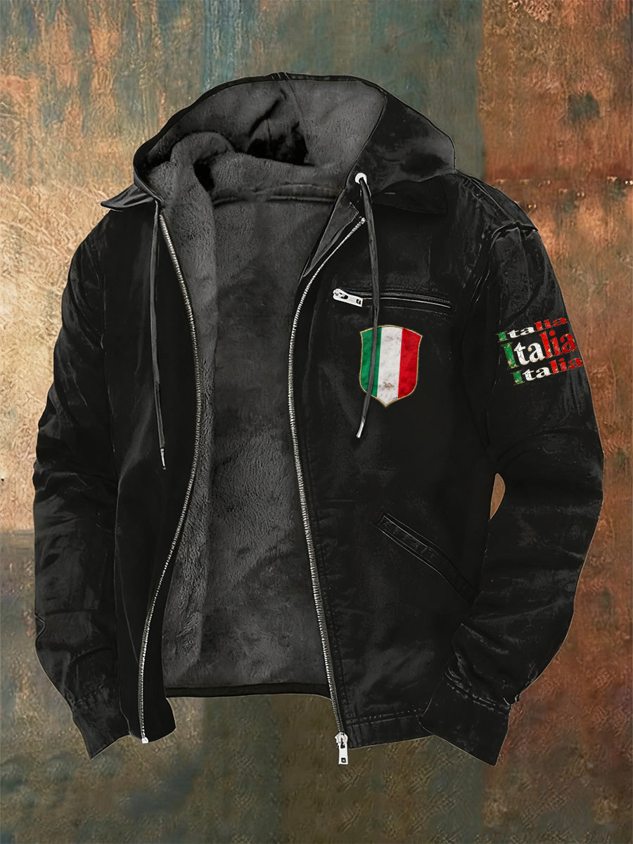 Ανδρική ιταλική τέχνη Εκτύπωση μακρύ μανίκι σακάκια