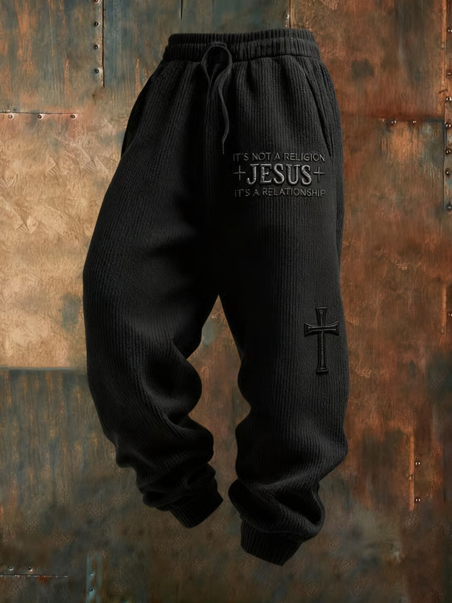 Ανδρική Retro Πίστη Εκτύπωση Χαλαρά περιστασιακά παντελόνια