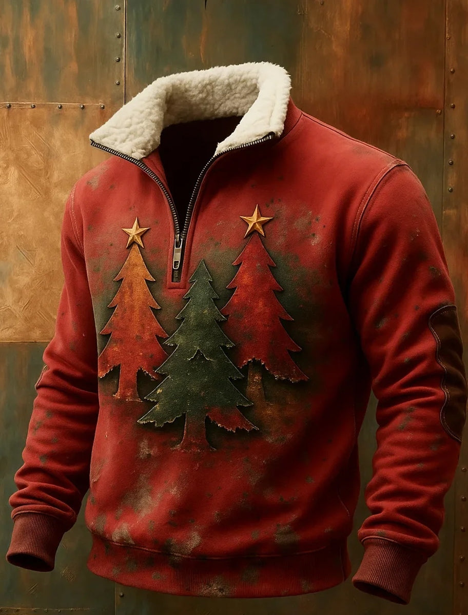 Ανδρικά Vintage Χριστουγεννιάτικη τέχνη περιστασιακή μούστου