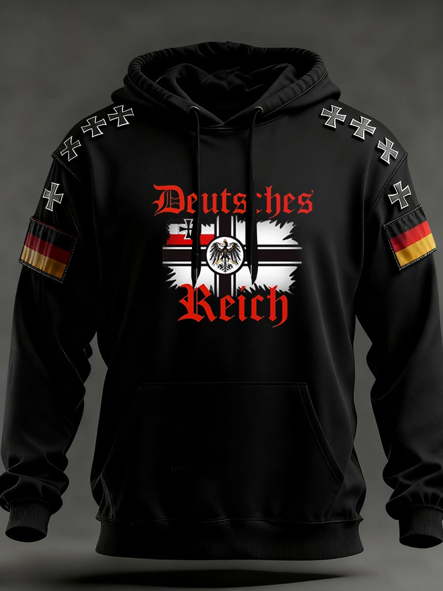 Ανδρικά Vintage γερμανική σημαία τέχνη εκτύπωση