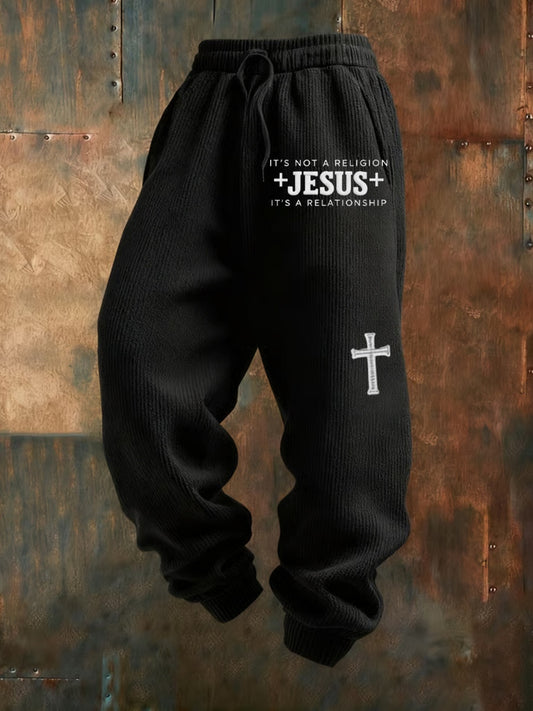 Ανδρική Retro Πίστη Εκτύπωση Χαλαρά περιστασιακά παντελόνια