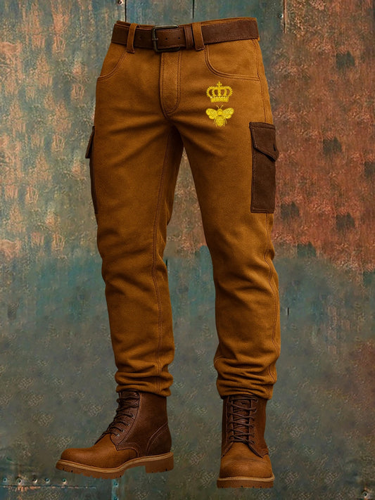 Ανδρικά Retro Vintage Εκτύπωση επιχειρήσεων χαλαρά περιστασιακά παντελόνια