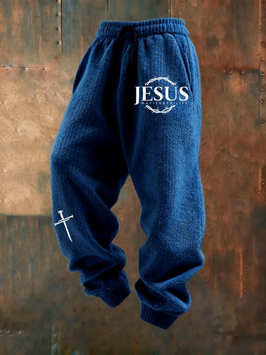 Ανδρική Retro Πίστη Εκτύπωση Χαλαρά περιστασιακά παντελόνια