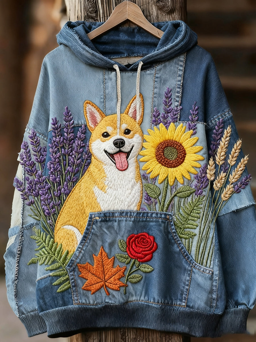 Unisex ζωική τέχνη εκτύπωση Casual Vintage Hoodie Hoodie