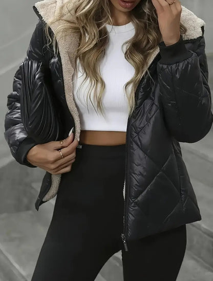 Γυναικείο ρετρο βαμβακερό σακάκι, πυκνό και ζεστό