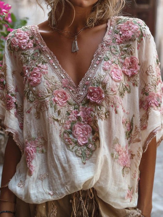 Γυναικείο Ρέτρο Μποέμ Ανθοπωλείο