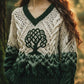 Γυναίκες Retro Bohemian άνεση πλεκτό πουλόβερ πλέξιμος