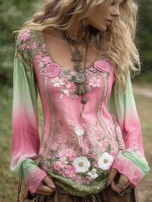 Γυναικείο Ρέτρο Μποέμ Ανθοπωλείο