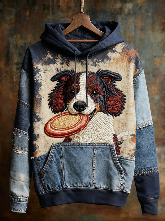 Unisex ζωική τέχνη εκτύπωση Casual Vintage Hoodie Hoodie